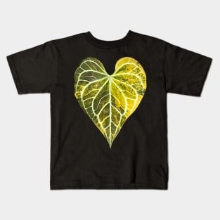 ANTHURIUM CLARINERVIUM VARIEGATED Kids T-Shirt